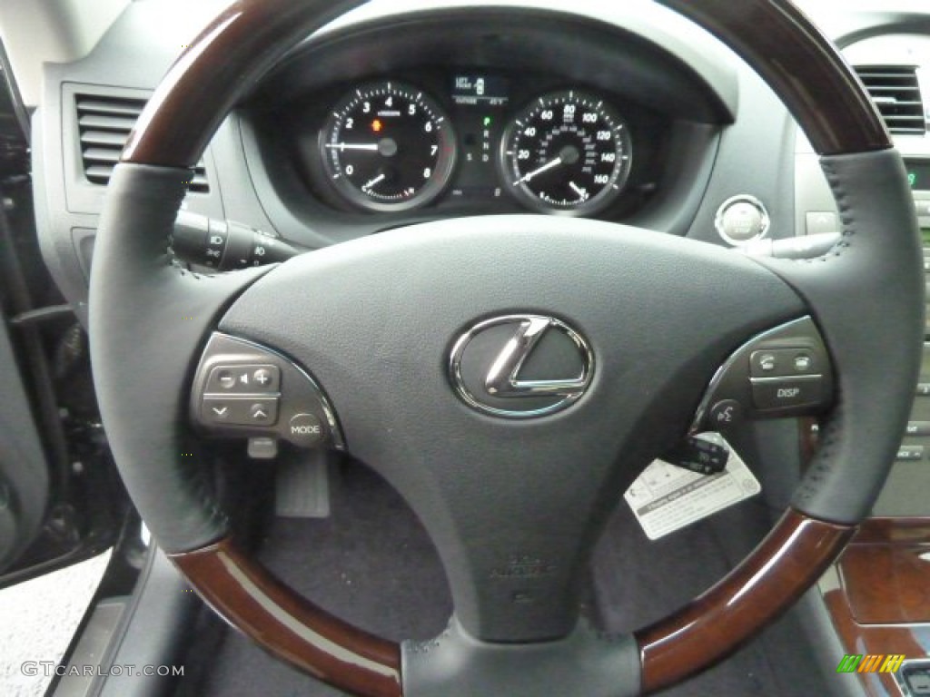2012 Lexus ES 350 Black Steering Wheel Photo #56759016