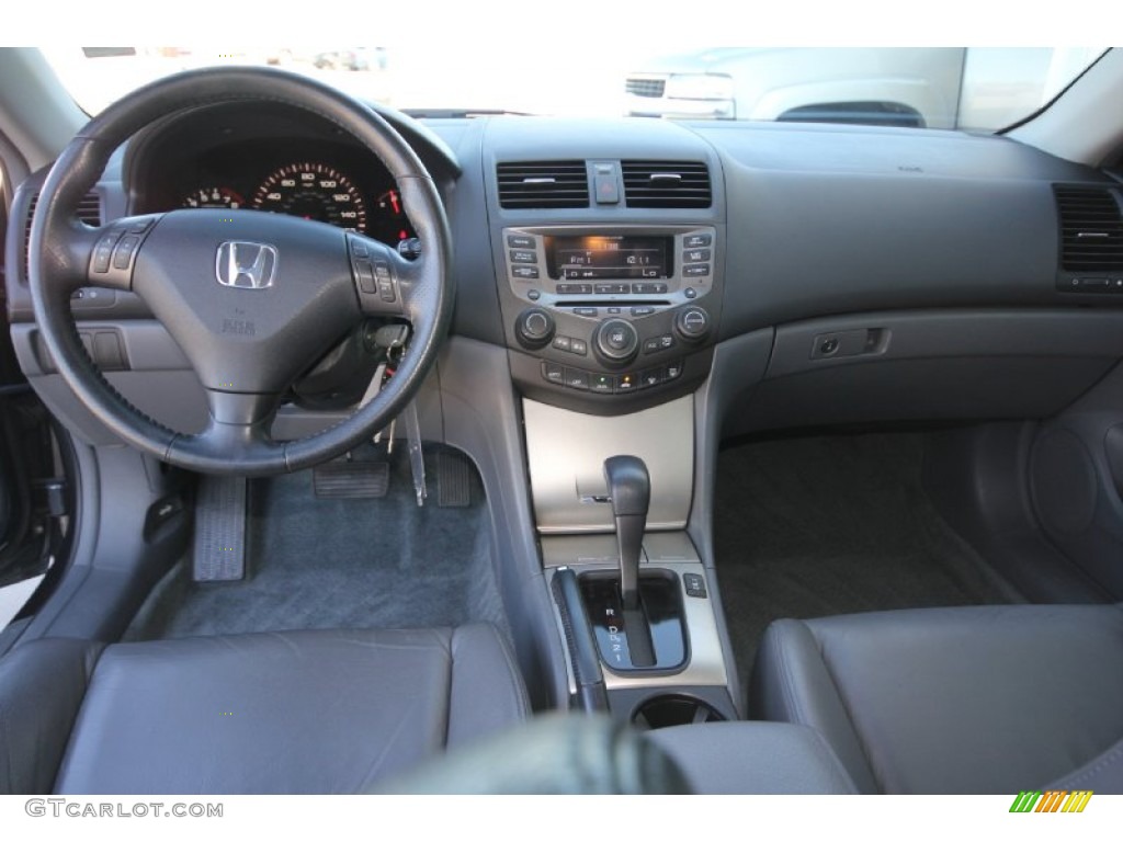 2007 Accord EX-L Coupe - Graphite Pearl / Gray photo #20