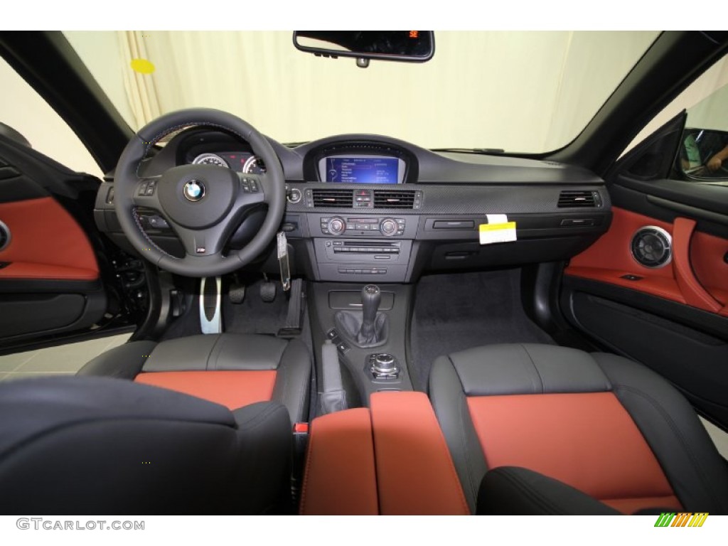 2012 BMW M3 Convertible Fox Red/Black/Black Dashboard Photo #56760273