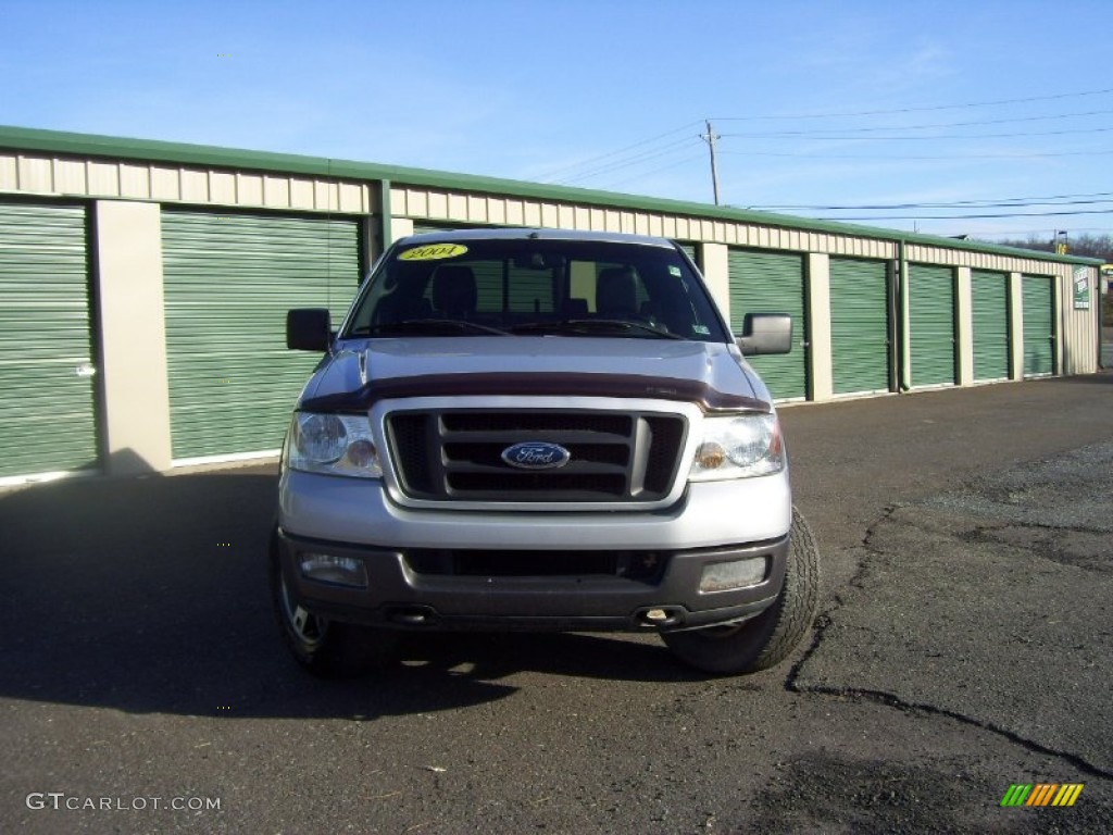 2004 F150 FX4 SuperCab 4x4 - Silver Metallic / Black photo #2