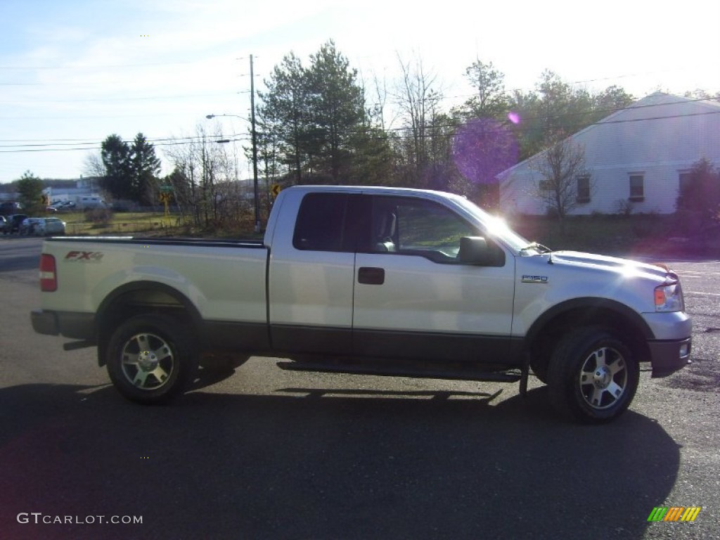 2004 F150 FX4 SuperCab 4x4 - Silver Metallic / Black photo #4