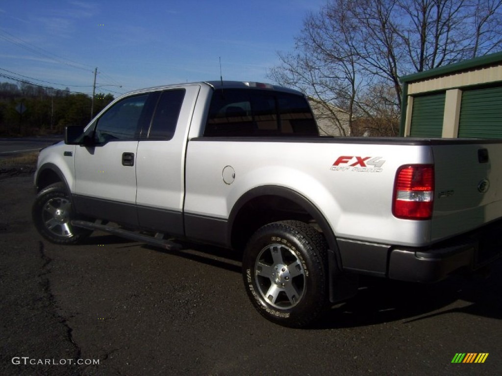 2004 F150 FX4 SuperCab 4x4 - Silver Metallic / Black photo #5