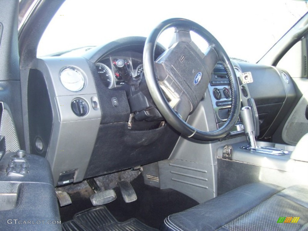 2004 F150 FX4 SuperCab 4x4 - Silver Metallic / Black photo #8