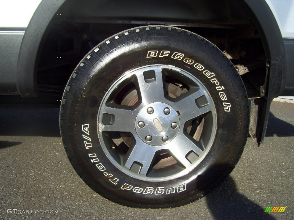 2004 F150 FX4 SuperCab 4x4 - Silver Metallic / Black photo #12