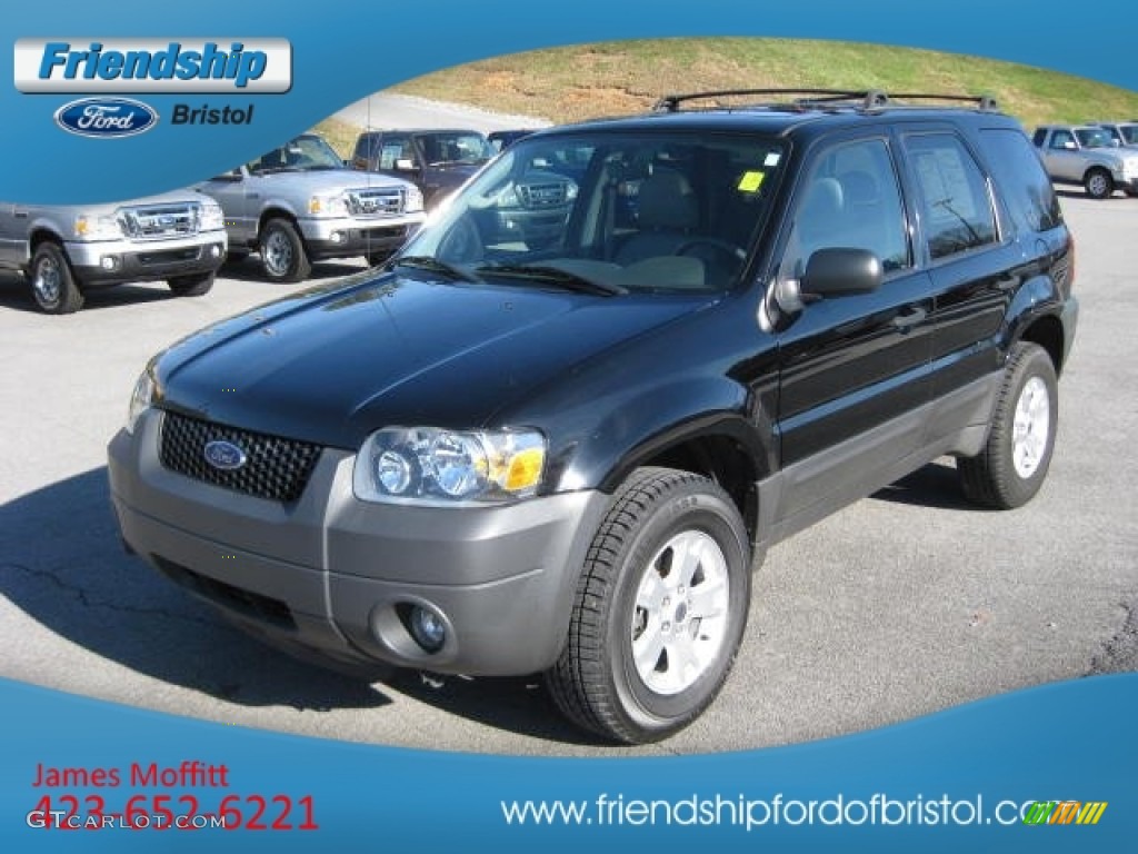 2006 Escape XLT V6 4WD - Black / Medium/Dark Flint photo #3