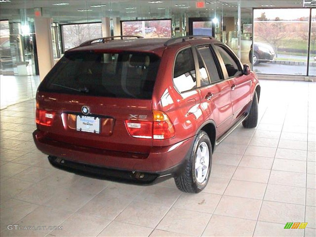 2002 X5 3.0i - Siena Red Metallic / Grey photo #7