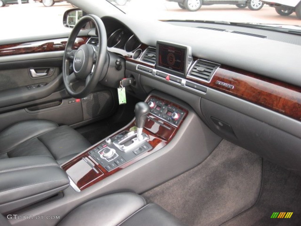 2005 A8 L 4.2 quattro - Brilliant Black / Black/Amaretto photo #5