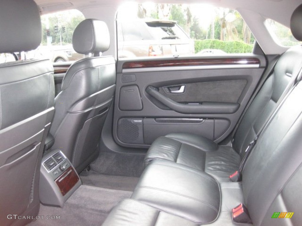 2005 A8 L 4.2 quattro - Brilliant Black / Black/Amaretto photo #7