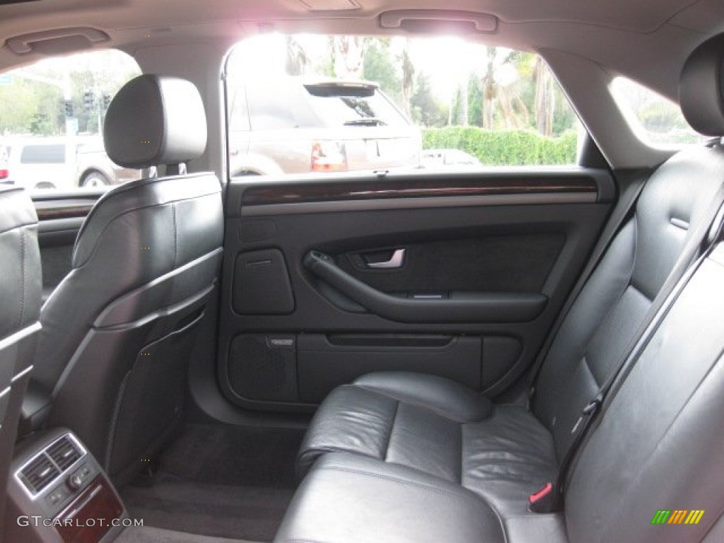 2005 A8 L 4.2 quattro - Brilliant Black / Black/Amaretto photo #8