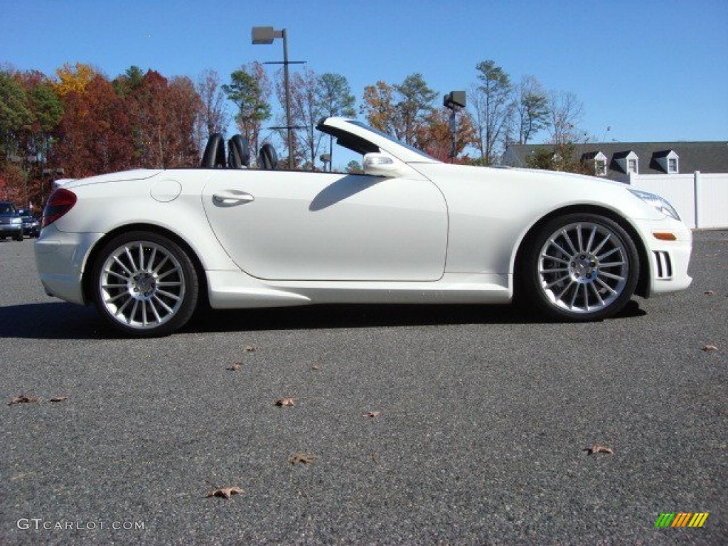 Alabaster White 2006 Mercedes-Benz SLK 55 AMG Roadster Exterior Photo #56763386