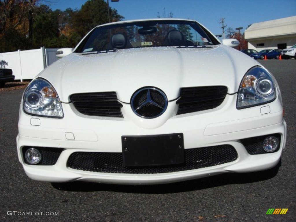 Alabaster White 2006 Mercedes-Benz SLK 55 AMG Roadster Exterior Photo #56763432