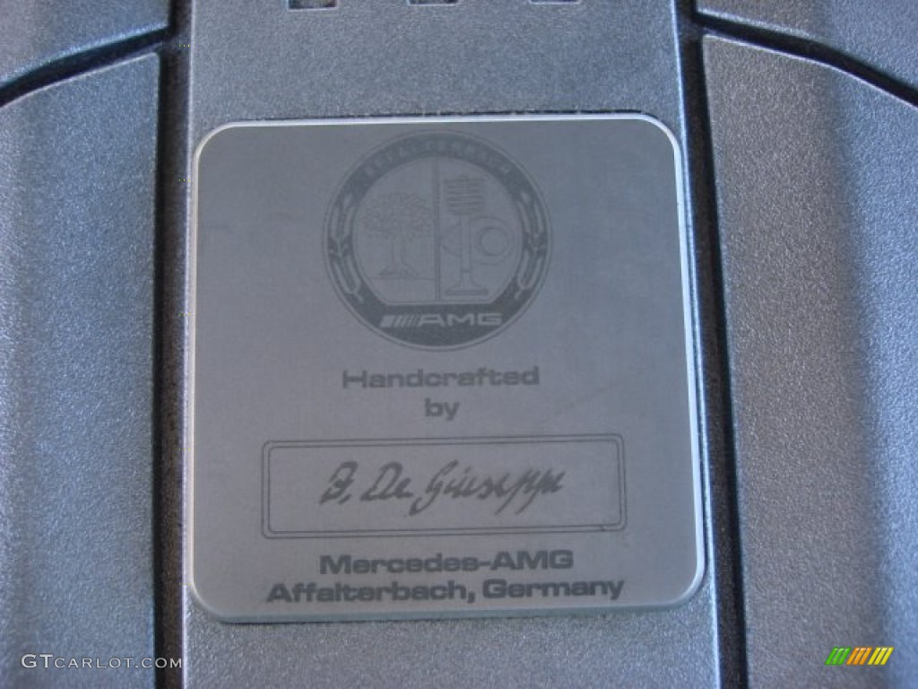 AMG handcrafted engine badge 2006 Mercedes-Benz SLK 55 AMG Roadster Parts
