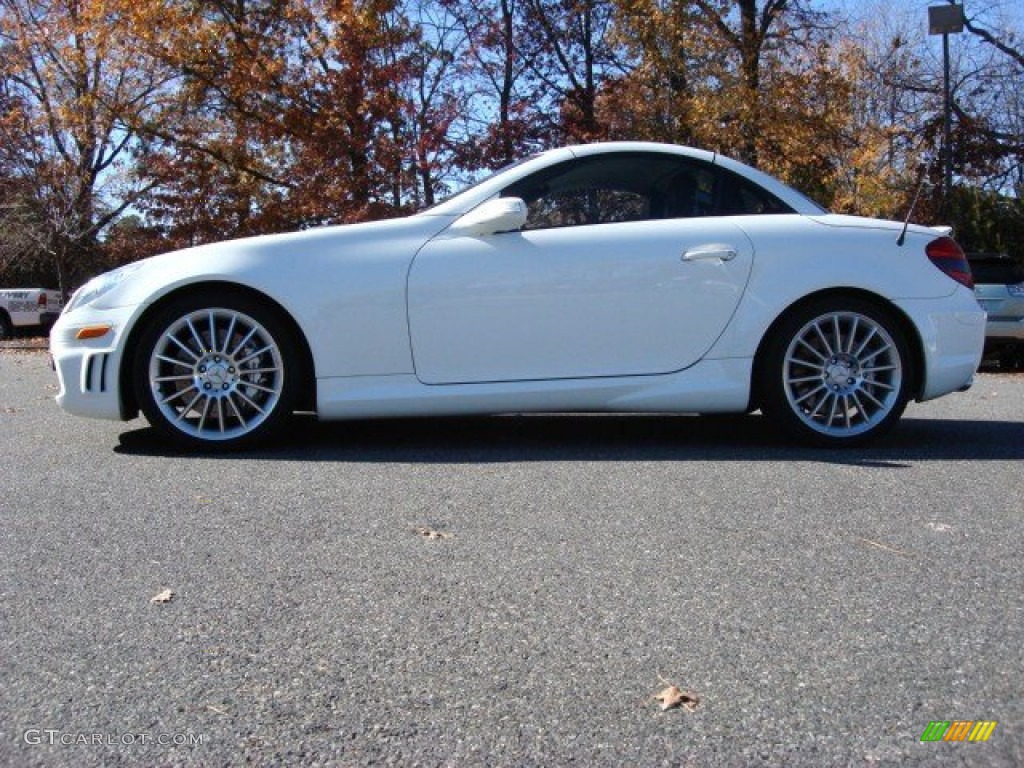 Alabaster White 2006 Mercedes-Benz SLK 55 AMG Roadster Exterior Photo #56763622