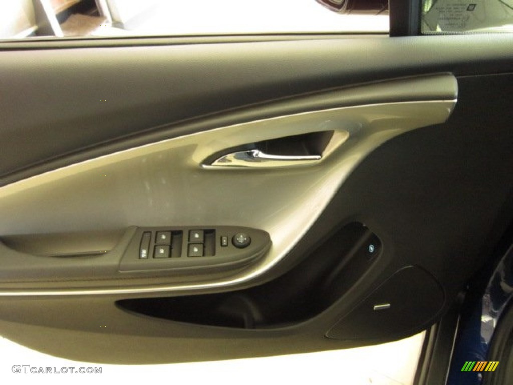 2012 Chevrolet Volt Hatchback Jet Black/Dark Accents Door Panel Photo #56763885