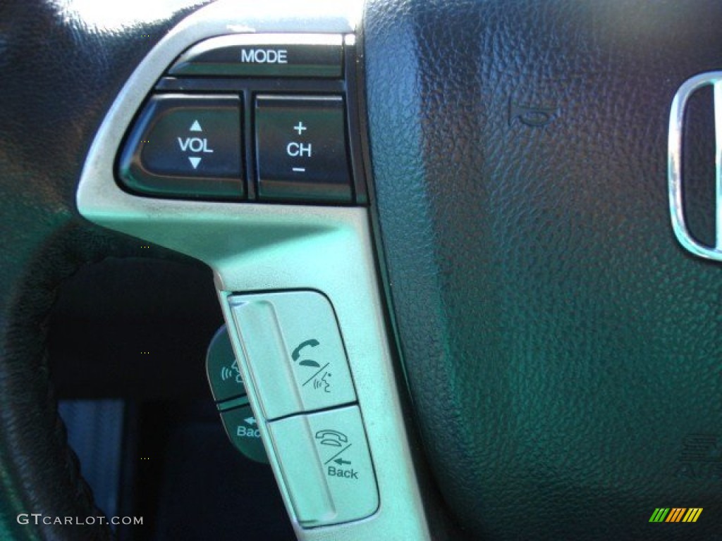 2009 Accord EX-L V6 Sedan - Crystal Black Pearl / Gray photo #21