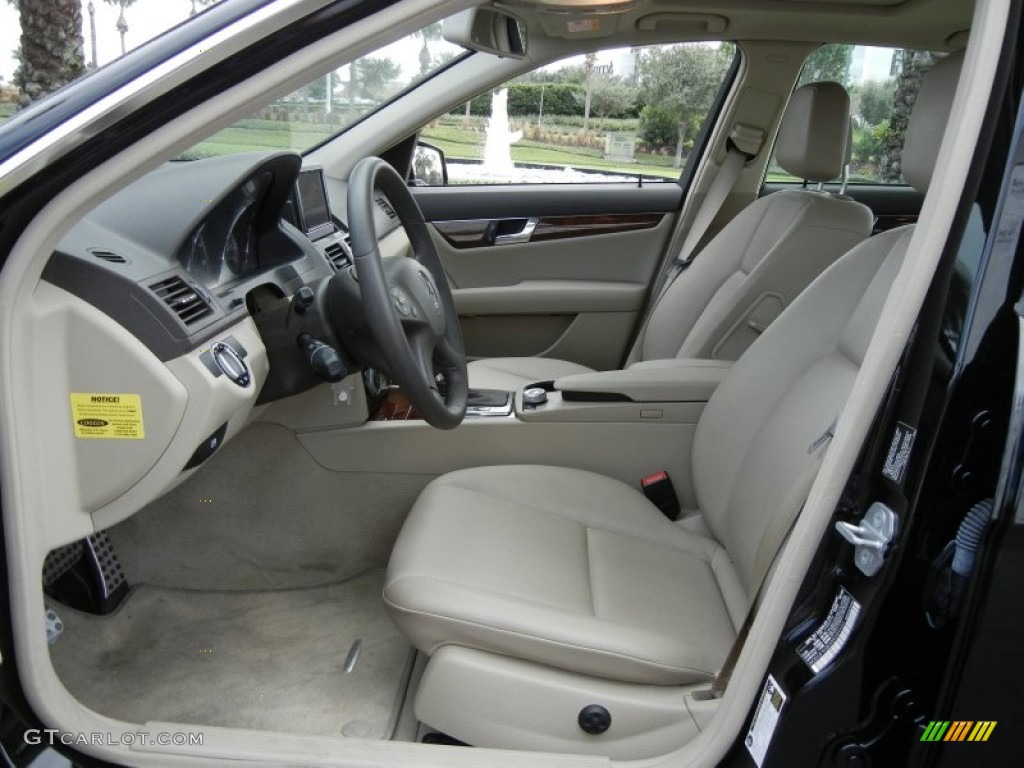 Almond/Mocha Interior 2010 Mercedes-Benz C 350 Sport Photo #56765577