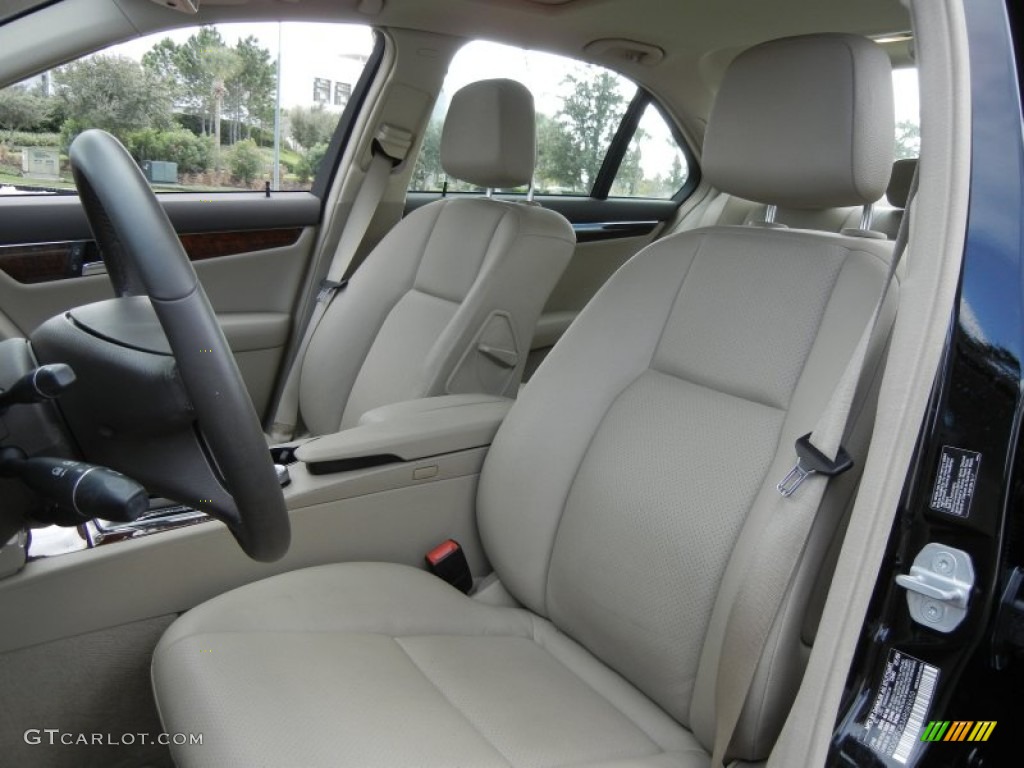 Almond/Mocha Interior 2010 Mercedes-Benz C 350 Sport Photo #56765589