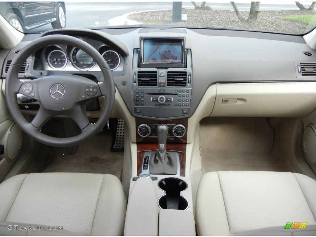 2010 Mercedes-Benz C 350 Sport Almond/Mocha Dashboard Photo #56765651