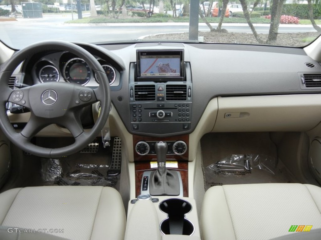 2010 Mercedes-Benz C 300 Sport 4Matic Almond/Mocha Dashboard Photo #56765946