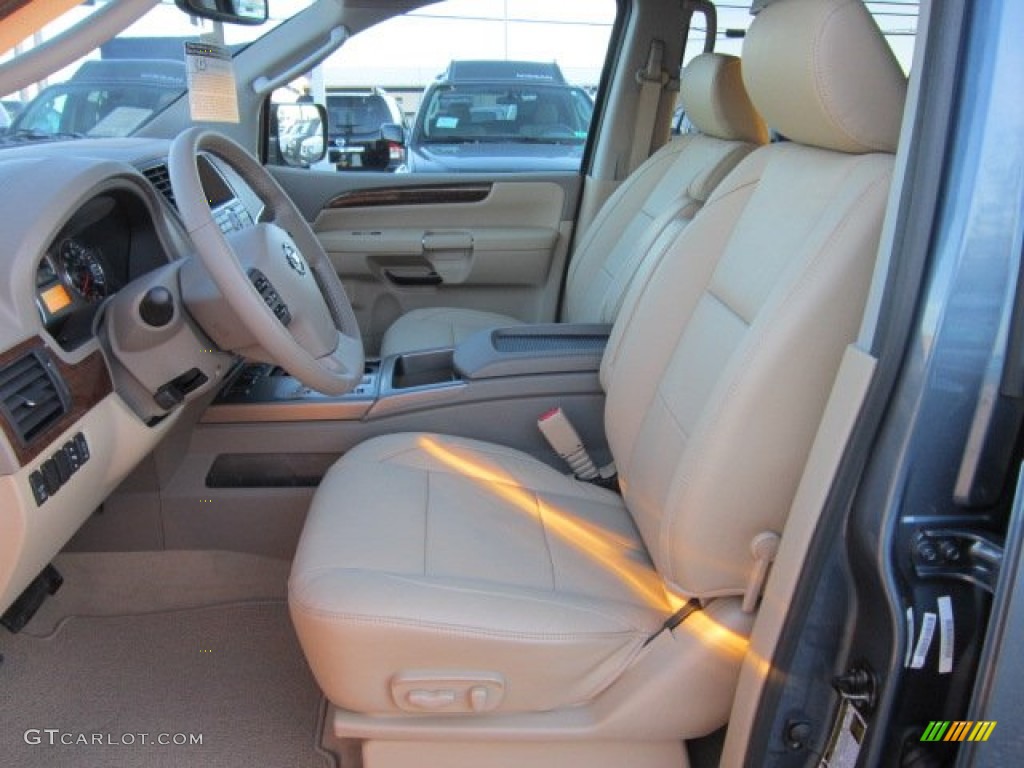 Almond Interior 2012 Nissan Armada SL 4WD Photo #56766558