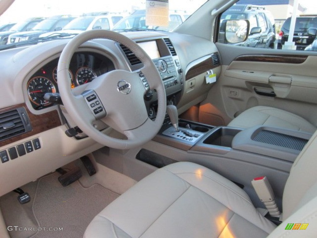 Almond Interior 2012 Nissan Armada SL 4WD Photo #56766567