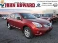 2012 Cayenne Red Nissan Rogue S AWD  photo #1