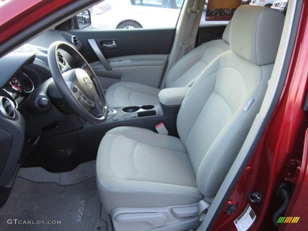 2012 Rogue S AWD - Cayenne Red / Gray photo #14