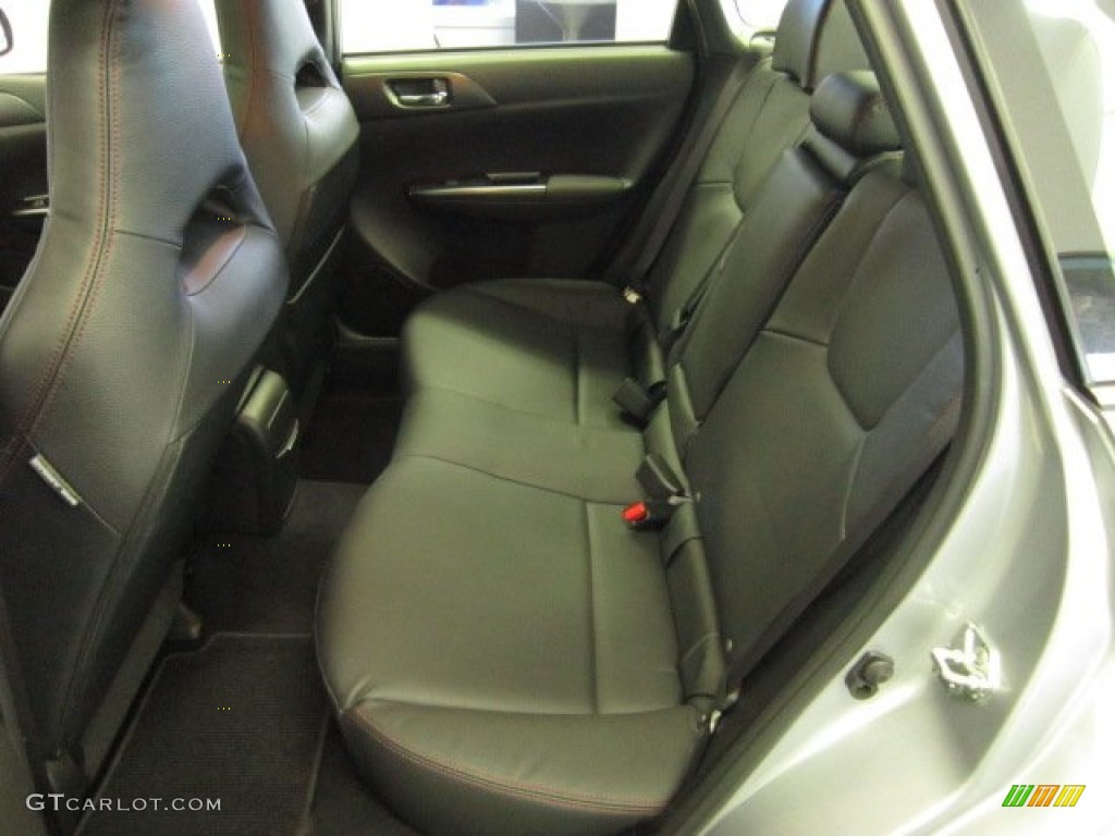 STi rear seats in carbon black leather 2012 Subaru Impreza WRX STi Limited 4 Door Parts