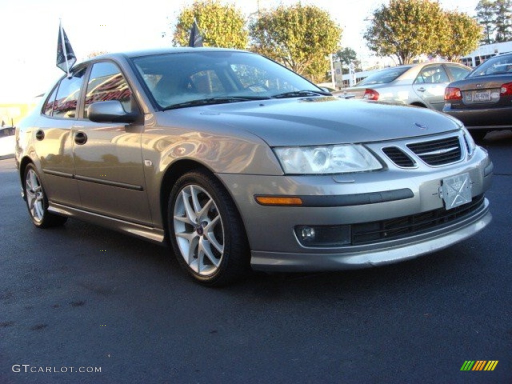 2003 9-3 Vector Sedan - Steel Grey Metallic / Charcoal Grey photo #1