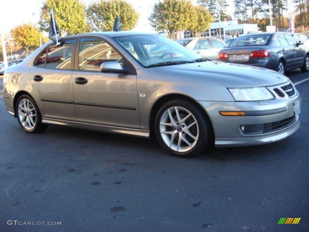 2003 9-3 Vector Sedan - Steel Grey Metallic / Charcoal Grey photo #2