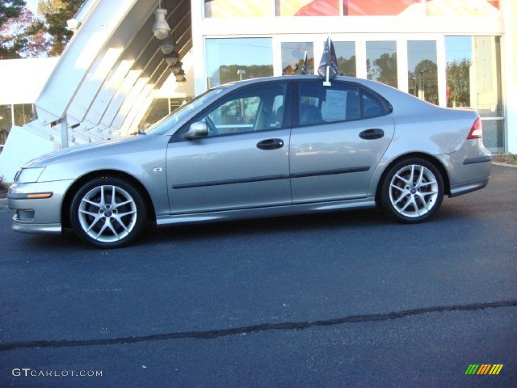 2003 9-3 Vector Sedan - Steel Grey Metallic / Charcoal Grey photo #7