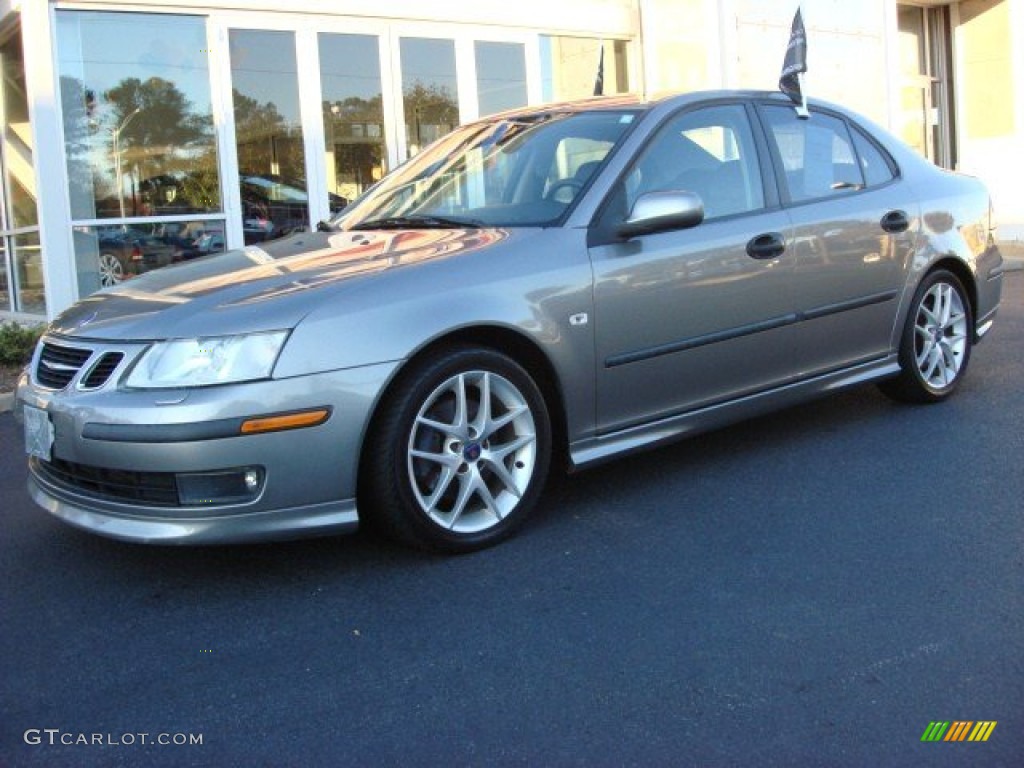 2003 9-3 Vector Sedan - Steel Grey Metallic / Charcoal Grey photo #8
