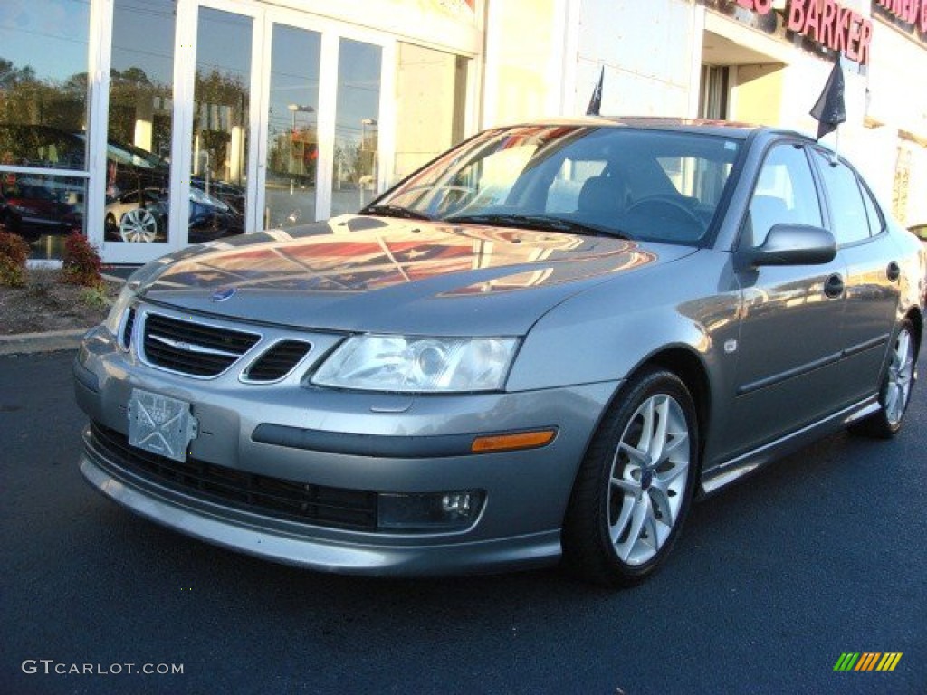 2003 9-3 Vector Sedan - Steel Grey Metallic / Charcoal Grey photo #9