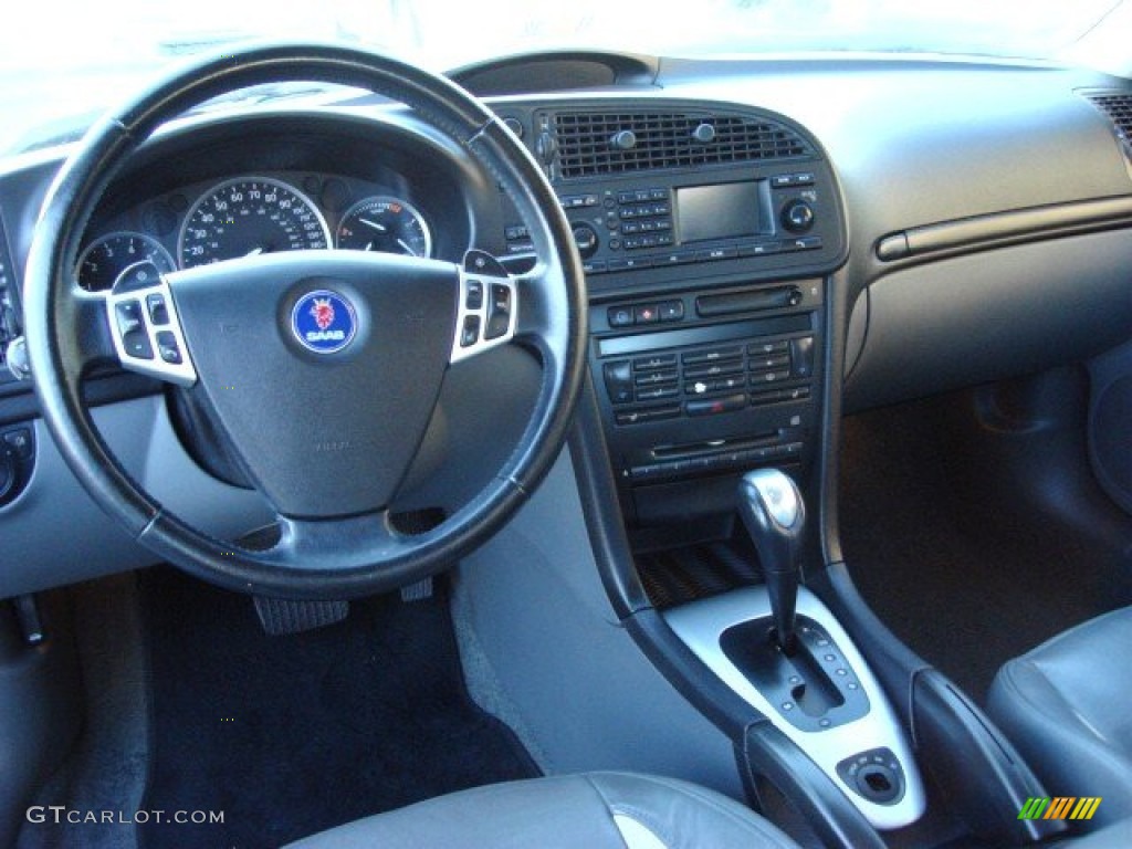 2003 9-3 Vector Sedan - Steel Grey Metallic / Charcoal Grey photo #12