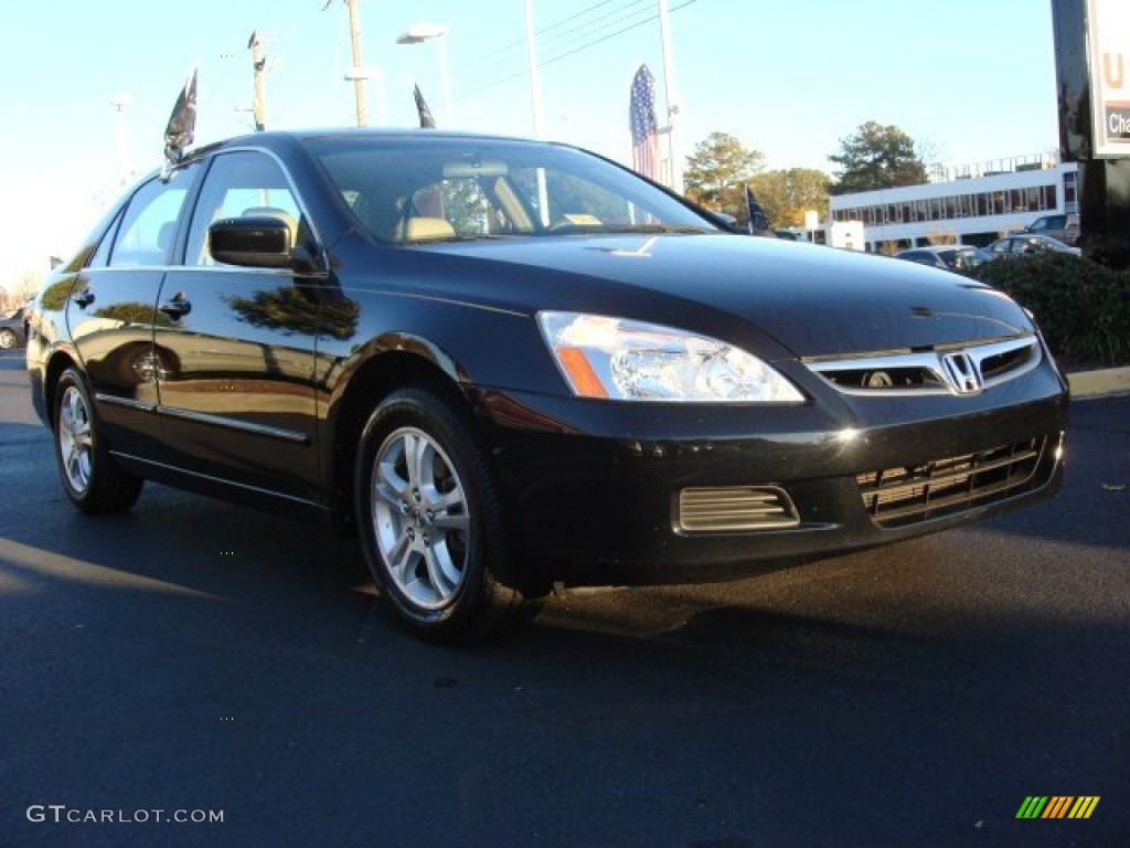 2006 Accord EX Sedan - Nighthawk Black Pearl / Ivory photo #1