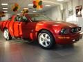 2009 Dark Candy Apple Red Ford Mustang V6 Premium Coupe  photo #2