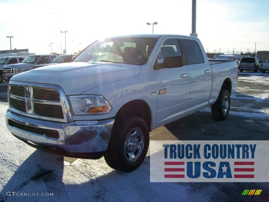 Bright White Dodge Ram 2500 HD