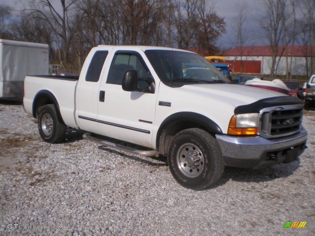 Oxford White 2000 Ford F250 Super Duty XLT Extended Cab Exterior Photo #56769632