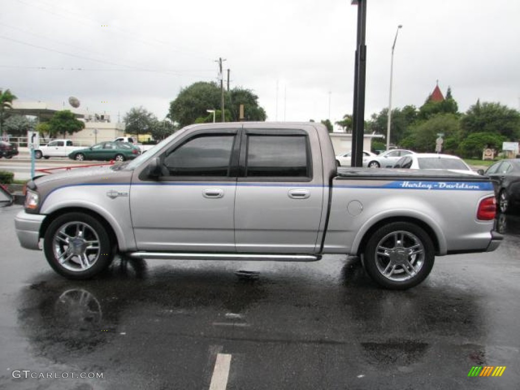 Dark Shadow Grey Metallic 2002 Ford F150 Harley-Davidson SuperCrew Exterior Photo #56769806