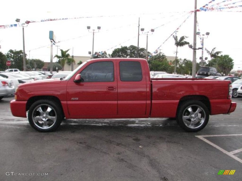 2003 Silverado 1500 SS Extended Cab AWD - Victory Red / Dark Charcoal photo #5