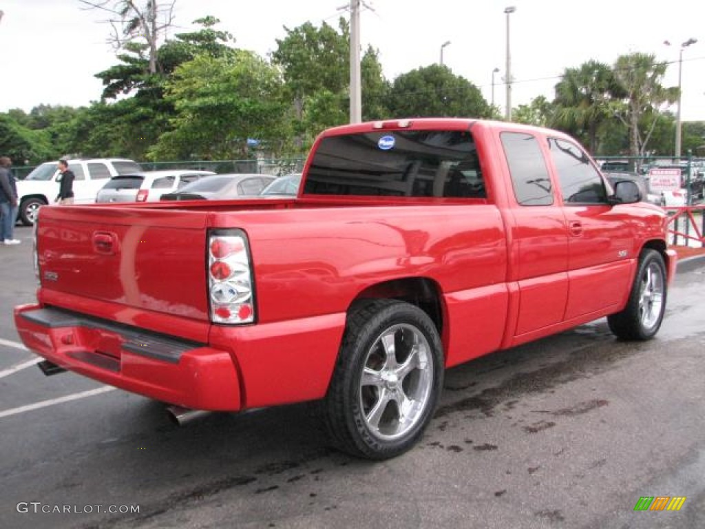 2003 Silverado 1500 SS Extended Cab AWD - Victory Red / Dark Charcoal photo #9