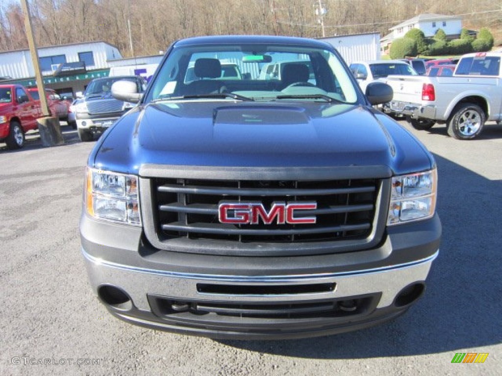 2012 Sierra 1500 Regular Cab 4x4 - Midnight Blue Metallic / Dark Titanium photo #2