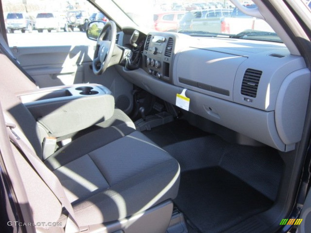 2012 Sierra 1500 Regular Cab 4x4 - Midnight Blue Metallic / Dark Titanium photo #9