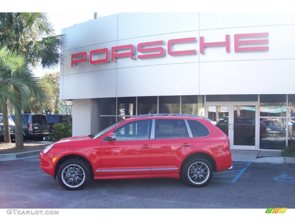 2006 Cayenne S Titanium - Pure Red / Black/Steel Grey photo #1