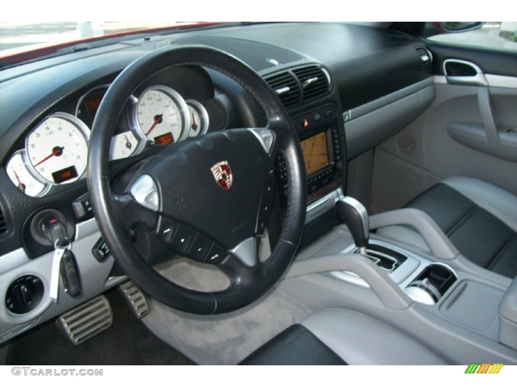 2006 Porsche Cayenne S Titanium Black/Steel Grey Dashboard Photo #56771727