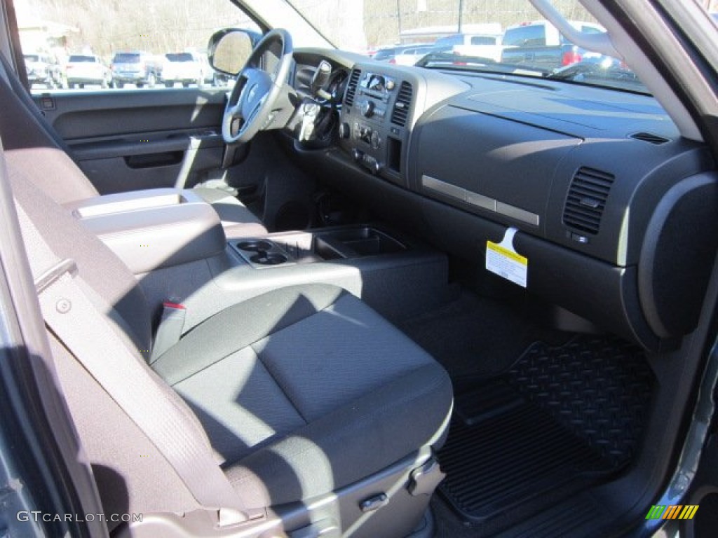 2012 Sierra 1500 SLE Crew Cab 4x4 - Stealth Gray Metallic / Ebony photo #10