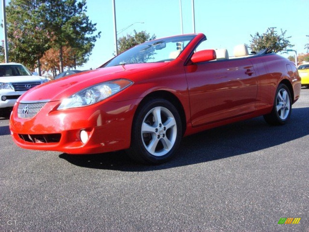 Absolutely Red 2006 Toyota Solara SLE V6 Convertible Exterior Photo #56771967