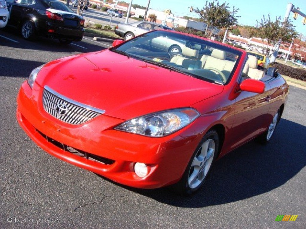 Absolutely Red 2006 Toyota Solara SLE V6 Convertible Exterior Photo #56771985