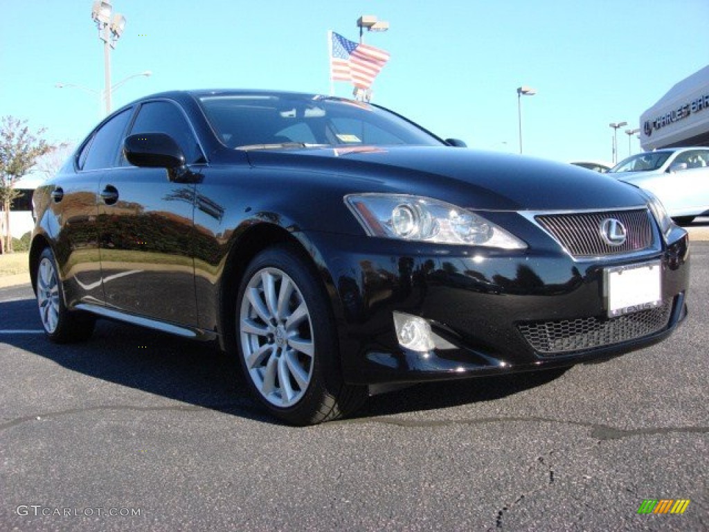 2008 IS 250 AWD - Obsidian Black / Black photo #1