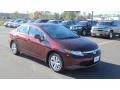 Crimson Pearl - Civic LX Sedan Photo No. 7